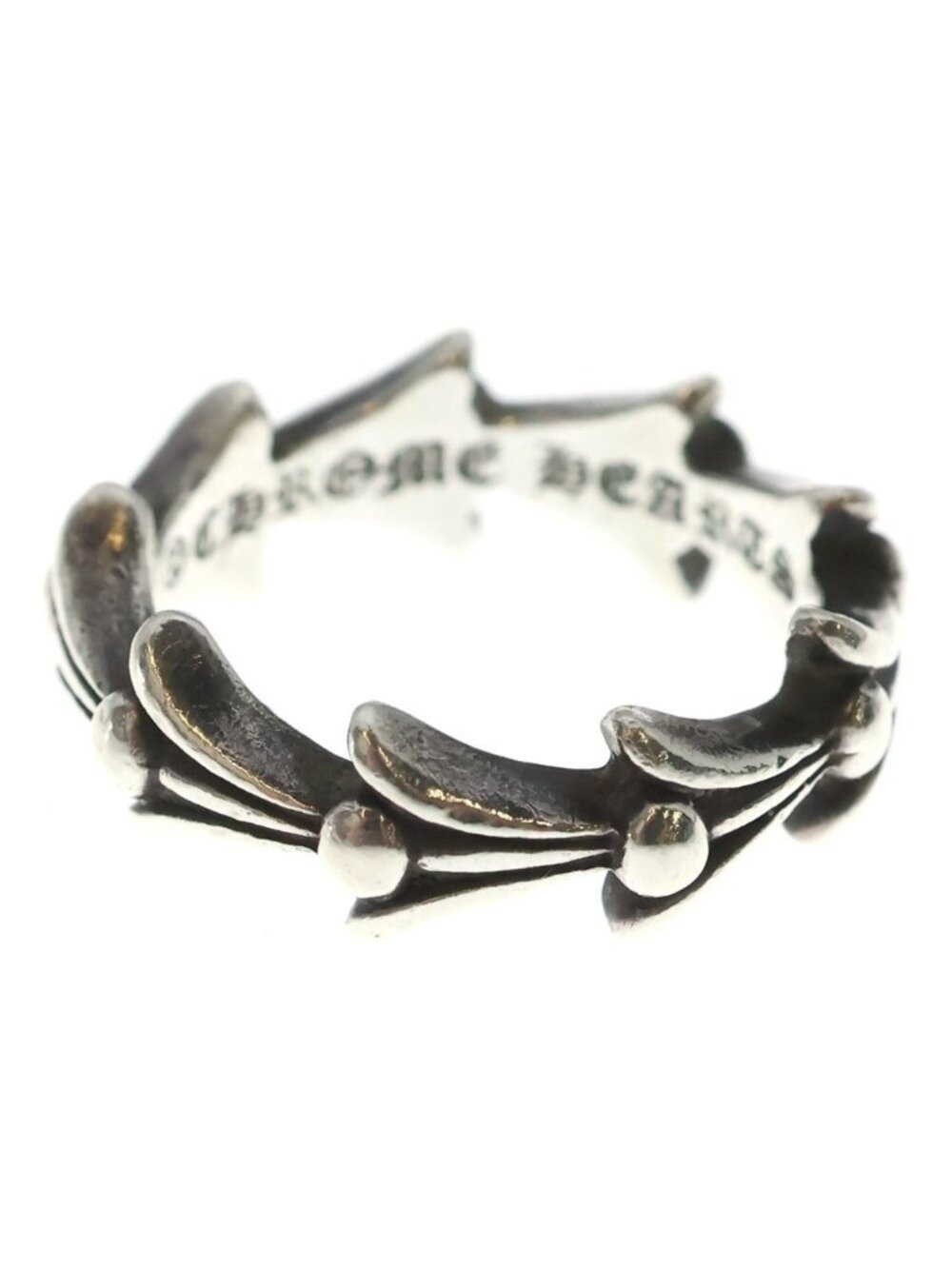 Chrome Hearts Cross Tail Ring Silver